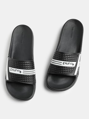 Image of URJO PURE 55 Men's Sliders /Slippers Lightweight Super Flexible Arch Support Durable Anti Skid & Stylish Dailywear Sliders /Slippers for Men (URJO By Welcome)