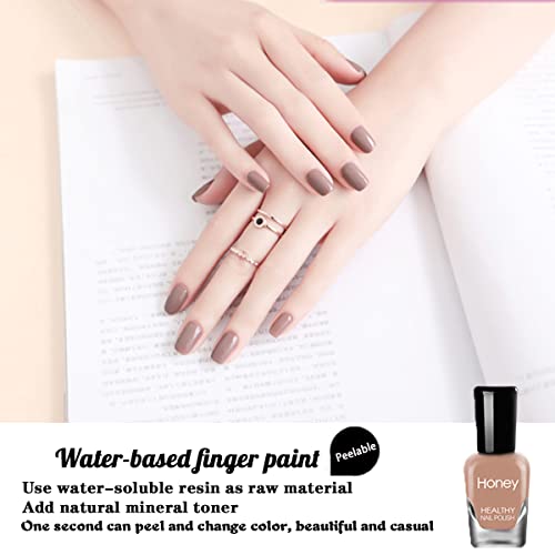 Tophany Non Toxic Nail Polish Set, Easy Peel Off And Fast Dry Nail Polish Set For Pack, Eco Friendly And Organic Water Based Nail Polish For Women,Teens(12 Bottles, 5Ml) #TOP3