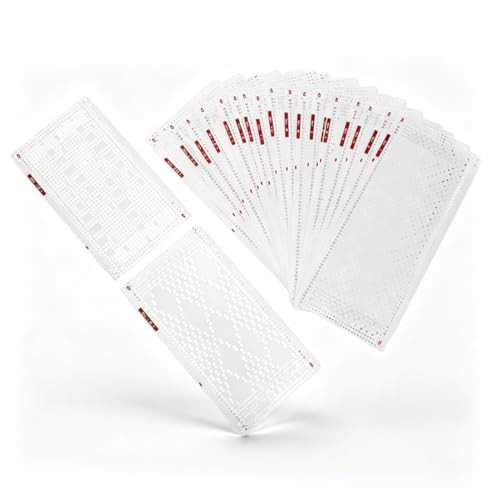 Tarjetas perforadas SK326 duraderas juego de 20 piezas para tejer sin errores