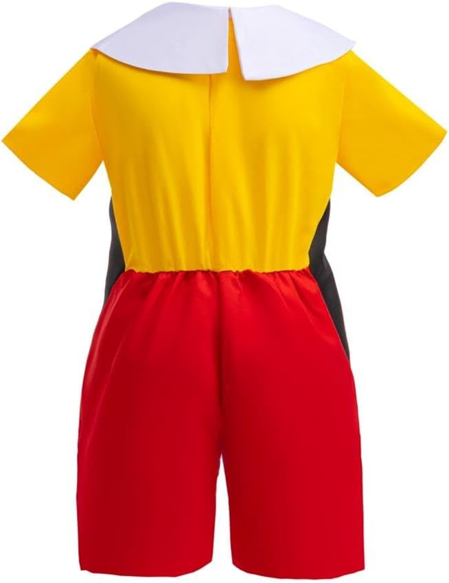 Dressy Daisy Toddler Kids Boys Wooden Puppet Halloween Costume Birthday Party Dress Up Outfit Set with Nose and Hat