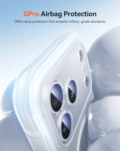 Gadged GPro Air for iPhone 17 Pro Max Case with Screen Protector, [Full Camera Protection] Fit for MagSafe, Mil-Grade Drop Tested, Shockproof Matte Cover for iPhone 17 Pro Max Phone Case 6.9'' White — view 2