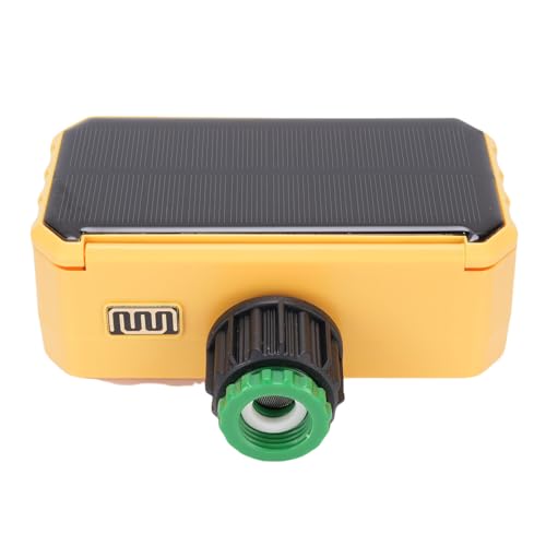 Solar Water Timer, Intelligent Watering System, Solar Panel Charging Backup, Automatic Garden Irrigation Computer System Smart Hose Faucet Timer