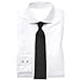 LUTHER PIKE SEATTLE Mens Ties – Formal Neckties for Men, Standard & Skinny Styles | Soft, Wrinkle-Resistant Solid Color Ties for Men – Business, Weddings & Office - Black