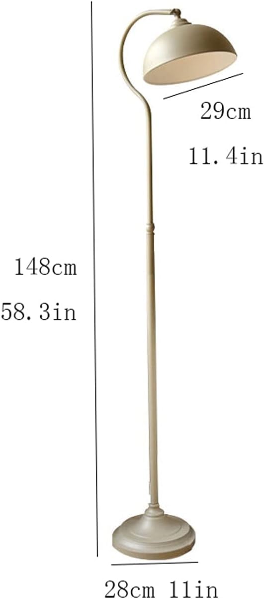 Lampa Podłogowa Żelazna Lampa Podłogowa Amerykański Prosty Metalowy Abażur Stojąca Wysoki Słup Lampy Podłogowe Do Salonu Sypialni Salonu