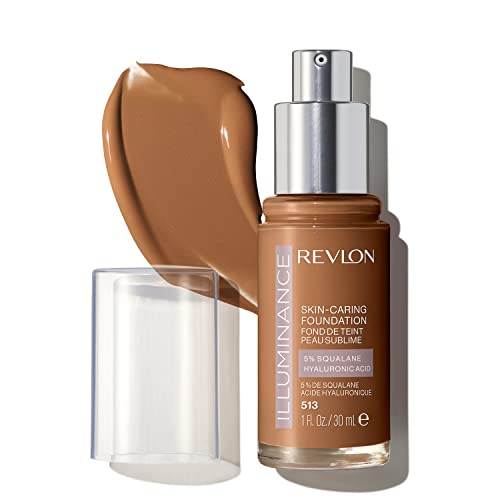 Revlon Illuminance Skin-Caring Liquid Foundation, Hyaluronic Acid, Hydrating and Nourishing Formula...