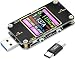 Produktbild USB Tester Messgerät,2-in- 1 USB Tester,USB Strommessgerät Spannung Voltmeter, Strom, Ladestrom Leistungskapazität, Arbeitszeit-Detektor Amperemeter mit Typ-C Adapter,4.5-24V