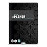 TRÖTSCH - Gymnasialplaner Dark 26/27: Planer Schülerkalender Hausaufgabenheft Timer für die Grundschule