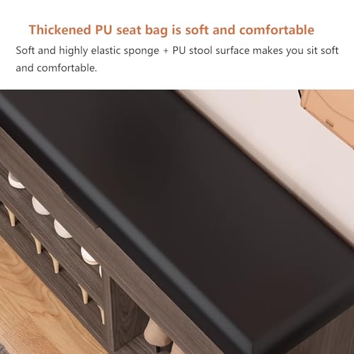 Banc de rangement multifonctionnel pour optimiser les couloirs étroits