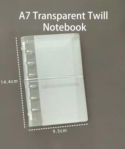 Image of M5 Mini Size Binder Cover Clear Plastic 5 Ring Shell