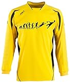  Coole-Fun-T-Shirts Torwart Evolution Kinder Torwarttrikot gelb, Kids 10-12 Jahre