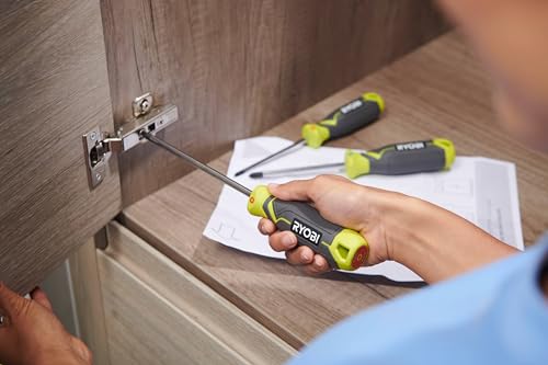 Ryobi RHSDS7PC Magnetic Screwdriver Set (7 Pieces), Green - Image 4