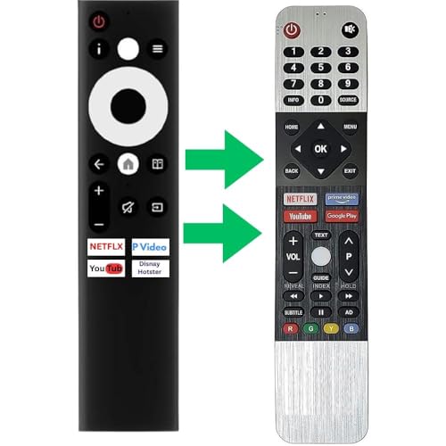 Image of Television Remote Control Compatible for Sansui JSW55ASUHD Smart Android LED TV Remote with Non Voice (Black, JSW55ASUHD)