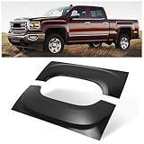 KUAFU Truck Bed Wheel Arch Repair Panel Compatible with 2007-2013 GMC Sierra 1500 2500HD 3500HD with 6/8 Foot Bed Wheel Arch Patch Electrophoresis Black Steel Pair Left + Right Side