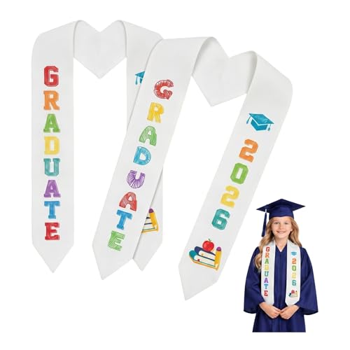 Nextholix 2Pcs Preschool Graduation Stole Kids Graduate Sash 2026 Kindergarten Gifts Unisex Graduation Stole (Fashion)
