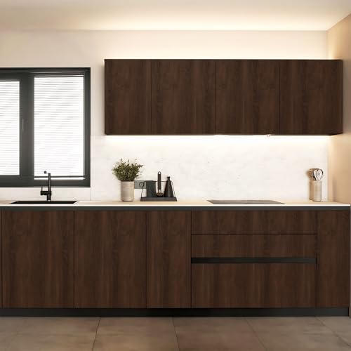 Hode Klebefolie Möbel Holzoptik Braun 40X300cm, Selbstklebende Folie Holz für Möbel Vintage, Möbelfolie Holzoptik Selbstklebend Dekorfolie, Holzfolie für Küche Fensterbank Wand