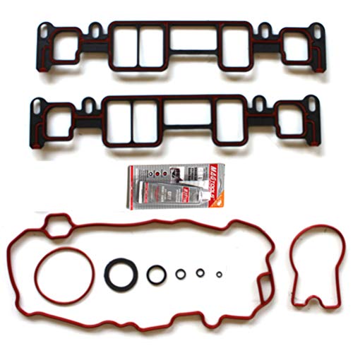 Image of Intake Manifold Gasket Fit for Chevrolet Astro 4.3L,for GMC C1500 4.3L,for Isuzu Hombre 4.3L,for Oldsmobile Bravada 4.3L Replace MS95817,IG3129