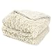 PetAmi Waterproof Dog Blanket for Large Dog, Calming Pet Blanket Bed Couch Cover Protector, Washable Sherpa Faux Fur Throw for Sofa Furniture Protection, Soft Fluffy 60x80 Cream Beige