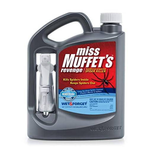 Wet & Forget 803064 Miss Muffet's Revenge Indoor and Outdoor Spider Killer with Attached Sprayer, 64 Fluid Ounces, Ready to Use