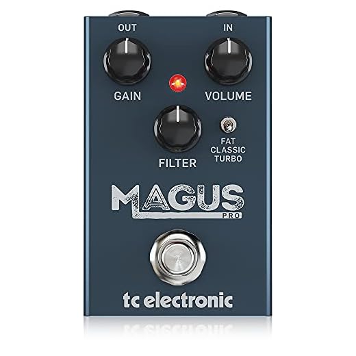 TC Electronic MAGUS PRO Classic High Gain Distortion Pedal with Fat Mids, Treble Filter Control and 3 Clipping Modes