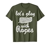 Funny Shibari BDSM Let's Play With Ropes Japanese Bondage T-Shirt, Men, Olive Green, XX-Large
