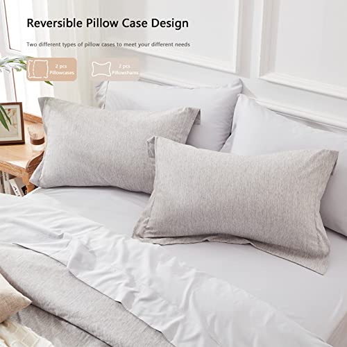 Unilibra Bed In A Bag Queen 7 Pieces - Grey Queen Comforter Set Soft For All Seasons - Cationic Dyeing Bedding Comforter Sets With Comforter, Flat Sheet, Fitted Sheet, Pillowcases & Shams #TOP2