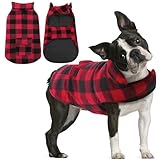  AOFITEE Manteau d\'hiver réversible pour Chien, imperméable, Style écossais Britannique, Doublure en Coton Chaud, Coupe-Vent, vêtement d\'extérieur pour Chiens de Petite, Moyenne et Grande Taille