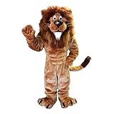Mr Lion Mascot Costumes Adult Size for Men & Women for Halloween Christmas Party