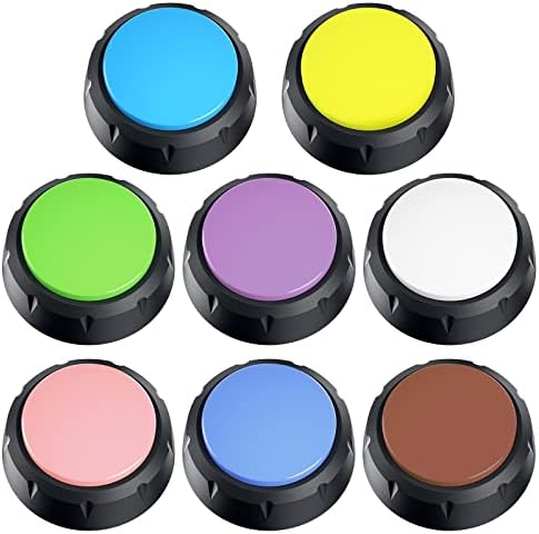 Dog Buttons for Communication, Dog Talking Buttons, Training The Pet to Speaking Buttons, Speech Buttons with Words Recordable, Voice Recording Button Push Buttons to Talk-Dog Gifts & Stuff (8 packs)