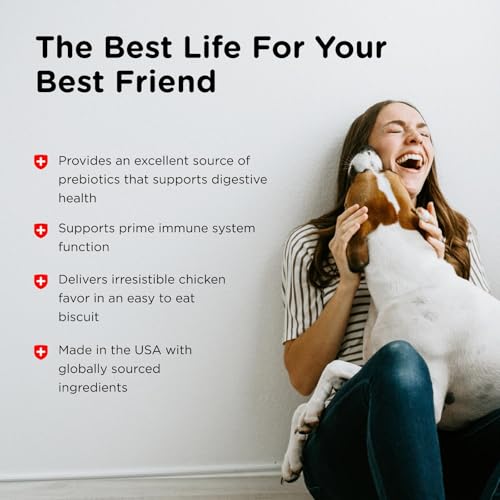 Nutri-Vet Immune & Digestive Health Biscuits, Probiotics, Dog Treat, Immune Health, Gut Health, Small Sized Biscuits, Prebiotic & Postbiotic Dog Treat, Puppy Essentials, 16 oz Bag - Image 5