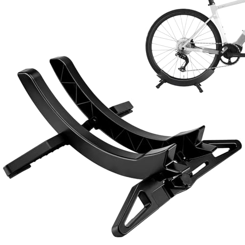 MEGHNA Fahrradstand Fahrrad-Bodenständer Parkständer verstellbare Fahrradständer passt für den MTB/Rennrädern mit Reifenbreite 26–80mm
