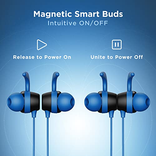 Image of Boat Rockerz 255 Neo in-Ear Bluetooth Neckband with Mic with ENx Tech, Smart Magnetic Buds, ASAP Charge, Upto 25 Hours Playback, 12MM Drivers, Beast Mode, Dual Pairing (Furious Blue)