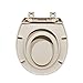 Toilet Seat Elongated White Flat Toilet Seat Cover with Quick Release Easy Clean Hinges, Comfortable Fit for Standard Toilets, Perfect for Home Bathroom Upgrades, Apartments and Guest Restrooms