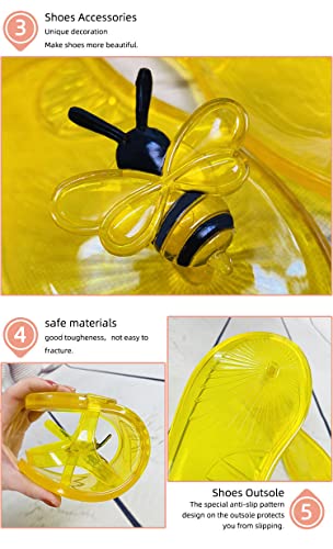 Women's Transparent Jellys Sandals Fruit Jelly Flat Flip Flops T-Strap Jellies Slippers Beach Jelly Casual Sandals3