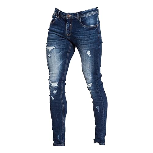 Jeans évasés slim pour homme en denim élastique léger et confortable