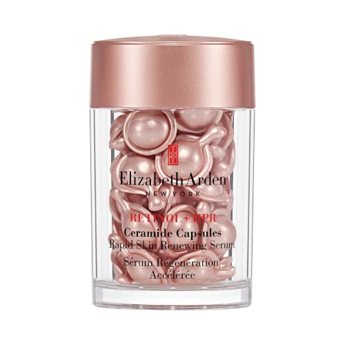 Elizabeth Arden RETINOL + HPR, Ceramide und Retinol Serum Kapseln, Reduzieren Mimikfalten und Falten, Verbessern die Hautfestigkeit, Einzeldosis, 30 Kapseln
