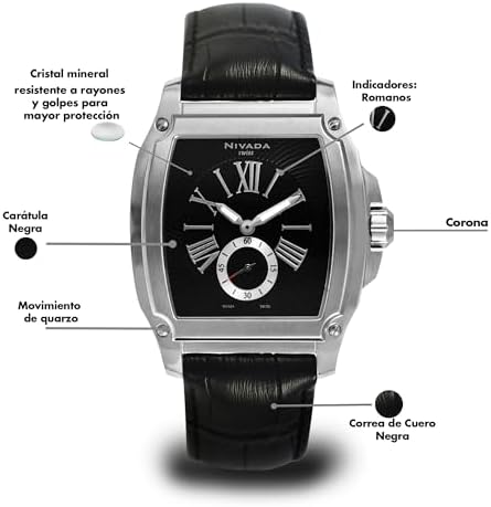 Nivada Swiss NG31491GACNR Diplomat Caballero : Amazon.com.mx: Ropa