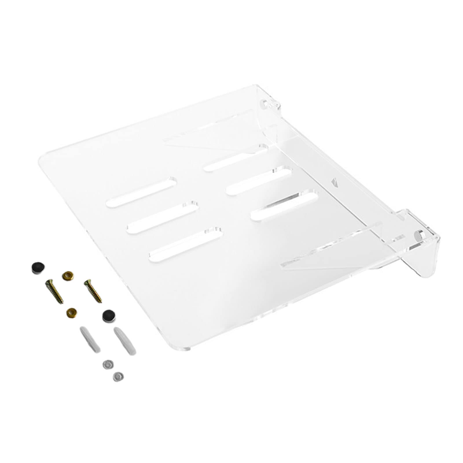Screw Wall Mount Anti Slip Holder for WiFi Router Cameras Security Cameras Plant Decors Shelf