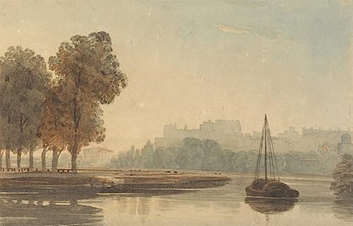 Tableau la Tamise à Windsor Varley impression sur toile 60x90cm