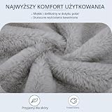 Clevich Fotel relaksacyjny z taboretem 72 x 76 x 78 cm, składany fotel Lazy Chair z pluszu, z kieszenią boczną i stabilnym metalowym stelażem, do kącika do czytania, mieszkania, salonu, sypialni