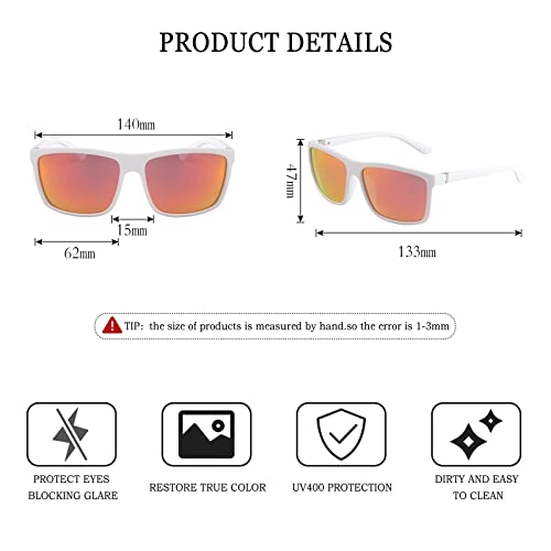 Image of Men's Sports Polarized Sunglasses Square Frame Glasses NP1007