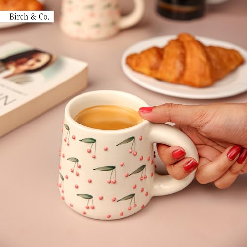Image of Cups & Mugs - Coffee Mugs Set of 2 - Tea Cup - Ceramic Coffee Cup, Elegant Gift Pack, Microwave and Dishwasher Safe, Stylish Modern Design for Home & Office,PinkPop Mug