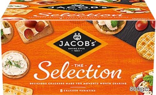 Jacob's Biscuits for Cheese Tub Crackers, 800g New Pack - 7 Different Selection of Delicious Crackers Family Pack Share | Sold by Essential Products