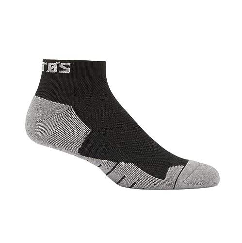VIKTOS Calcetines deportivos acolchados hasta el tobillo para hombre, transpirables, con soporte de arco que absorben la humedad, paquete de 2, Nightfjall, 12-15