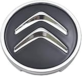WANGAIDCE 4 pièces Cache Moyeux pour Citroen C3 C4 C5 C1 Picasso DS4 DS6 60mm, ABS Cache de Roue Centrale, Centre de Jante Capuchons,Cache Moyeu Centre de Roue