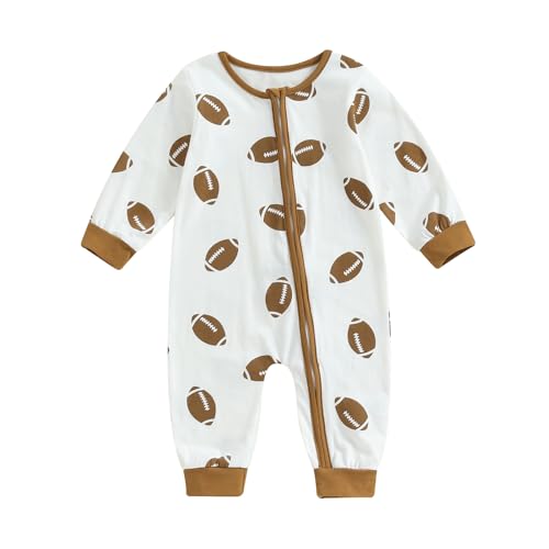 Image of Karwuiio Baby Boy Girl Western Clothes Cow Print Long Sleeve Romper Jumpsuit One Piece Newborn Fall Winter Outfit