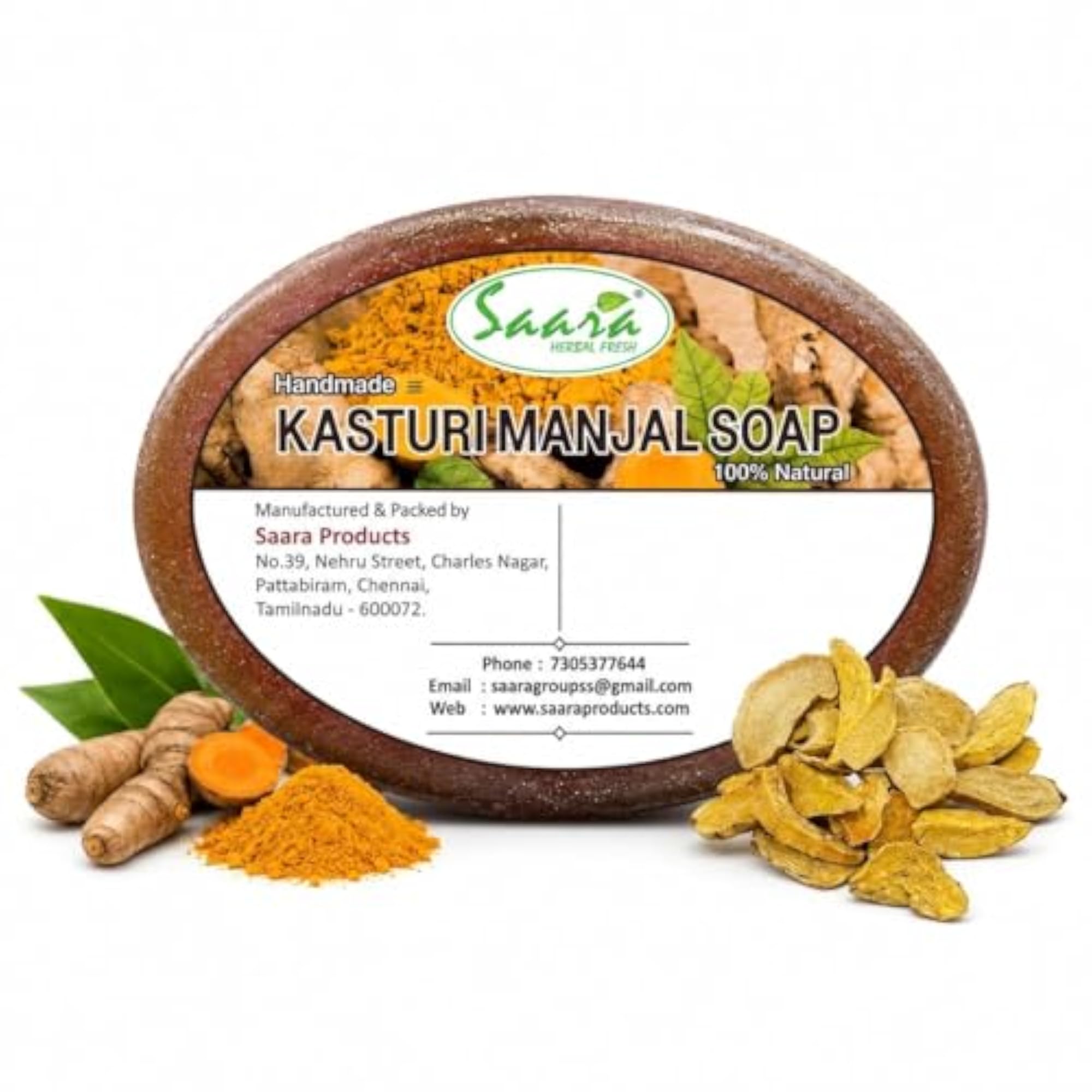 Handmade Soaps Combo with Avarampoo, Kuppaimeni, Wild Turmeric, 270g