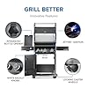 Napoleon Rogue PRO 425 Propane Gas Grill with Infrared Side Burner, Black, Durable 4-Burner Backyard Grill