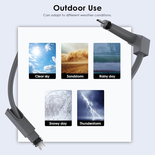 Dbilida Starlink Cable 100 FT, CMX CMR Rated 26AWG Starlink Replacement Cable 1200Mbps, Starlink Rectangular Satellite Replacement Gen 2 Cable, Starlink Extension Cable for Starlink Actuated Gen 2