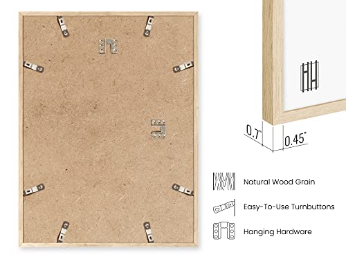 Haus And Hues 12"X16" Beige Oak Wood Frames Set Of 1 - 12X16 Poster Frames Frame For Wall Art, Frame For Poster, 12 X 16 Frame Wood, Art Frames 12X16 Matted Frame, Wood Poster Frame 12 X 16, Poster Sized Frame To Fit 12X16 Picture #TOP2