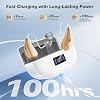 Audífonos recargables para adultos mayores y pérdida auditiva (blanco) | Control de volumen de 5 niveles, 16 canales, 100 horas de batería total 8